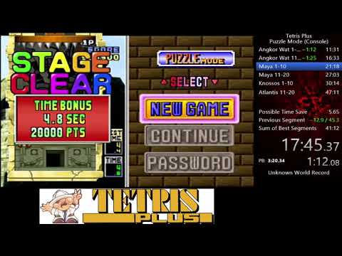 Tetris Plus Puzzle Mode in 46:05