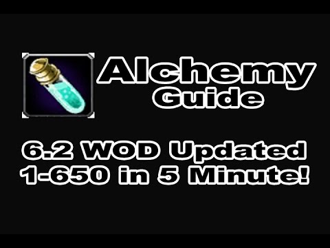 [8.0 FIXED] Alchemy Profession Tutorial / Guide - 1-700 in 10 Minutes!!! WOD 6.2 Patch!