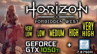 Horizon Forbidden West - GTX 1050 Ti Benchmark All Settings