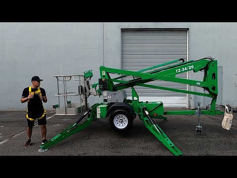 GENIE TZ-34/20 500 lb Electric #-554 - Towable Boom Lift for Sale