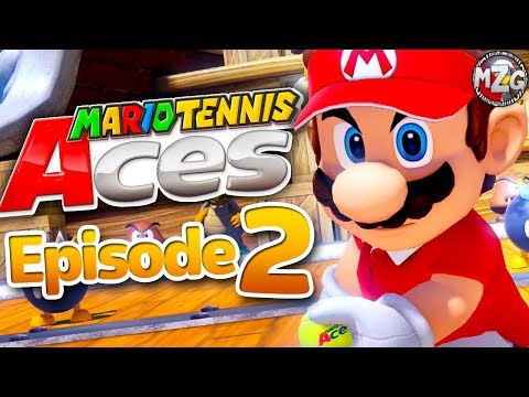 Mario Tennis Aces Gameplay Walkthrough - Episode 2 - Mirage Mansion! Story Mode! (Switch)