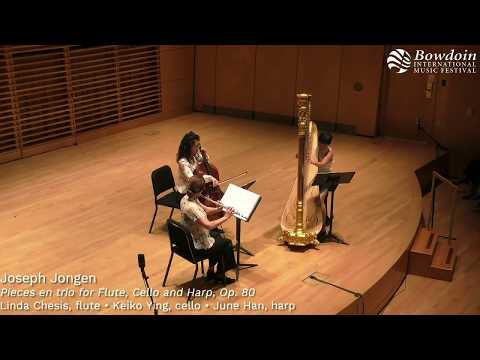 Jongen: Pieces en trio for Flute, Cello, and Harp