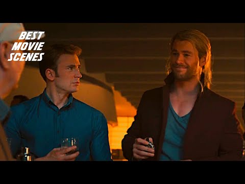 Superhero Party Scene - Stan Lee Cameo - Avengers: Age of Ultron (2015)