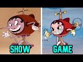 The Cuphead Show SEASON 2 VS Cuphead Video Game Comparison