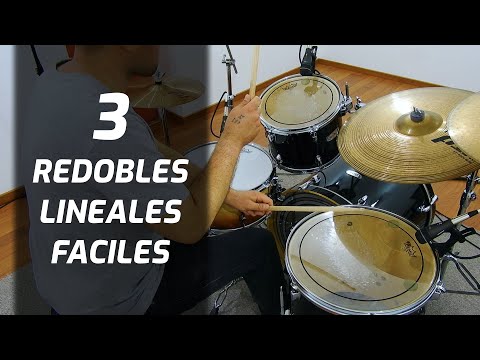 REDOBLES de BATERIA lineales para PRINCIPIANTES