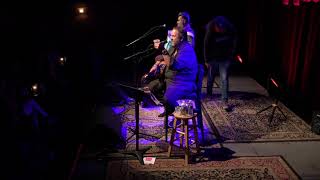 Raul Malo with Michael Guerra last night at the Kessler Theater