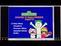 Opening To Sesame Street Daniel S Halloween Party DVD 2002