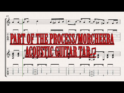 "PART OF THE PROCESS"/MORCHEEBA/MY TAB FOR GUITAR (SONG FOR ACOUSTIC) #16