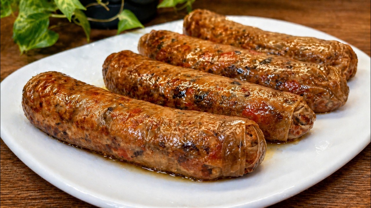 🔥 No meat! Healthy VEGAN 🌱 sausages! Protein and healthy