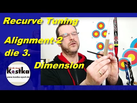 Recurve bow tuning 3 limb alignment - we're going into the third dimension