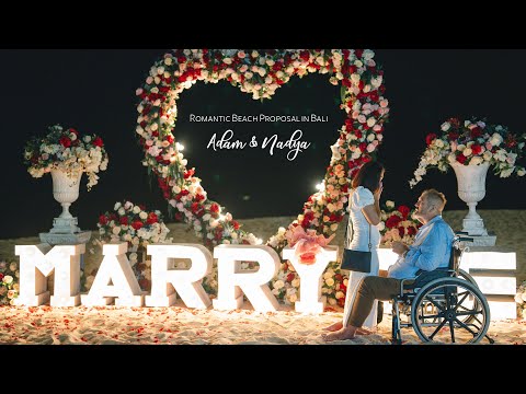 Romantic Beach Proposal in Bali // Adam & Nadya