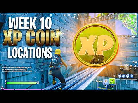 All Week 10 XP Coin Locations! (Fortnite Season 5 Week 10 XP Coins)