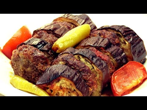Eggplant Kebab Recipe - Easy Baked Turkish Shish Kebab