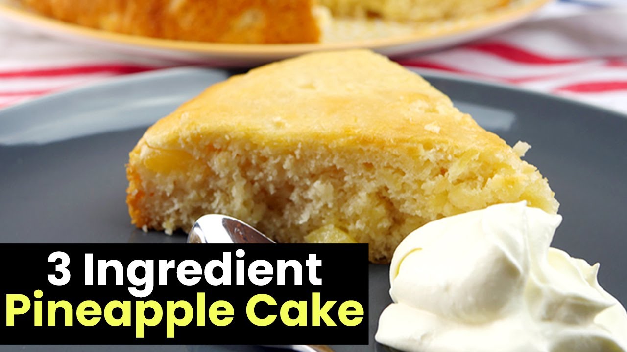 3 Ingredient Easy Pineapple Cake