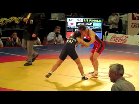 2012 Women's World Championships: 55 kg Saori Yoshida (JPN) vs. Akziya Dautbayeva (KAZ)