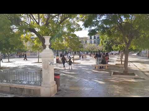Málaga historic centre, visiting the Plaza de la Merced