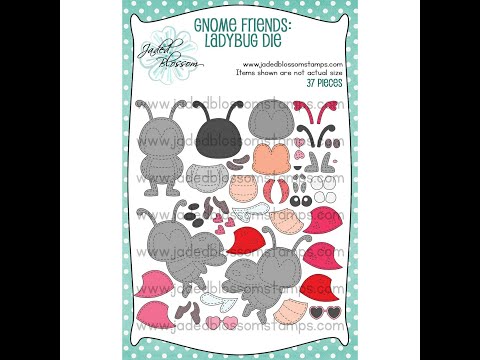 Jaded Blossom Gnome Friends Ladybug die Assembly