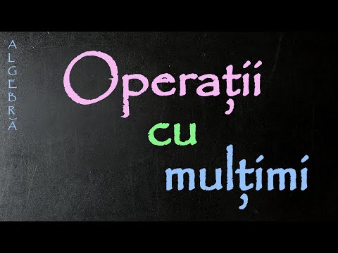 SET OPERATIONS | MATHEMATICS
