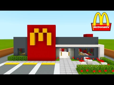 Minecraft Tutorial: How To Make A Modern McDonalds (Restaurant) "2020 City Tutorial"