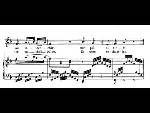 Non più di fiori (La clemenza di Tito - W.A. Mozart) Score Animation
