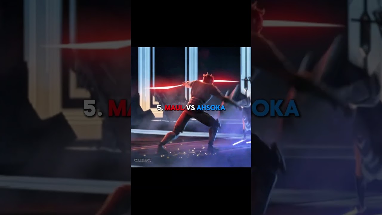 The Top 5 LIGHTSABER Duels in Starwars #starwars #anakinskywalker #jedi  #edit