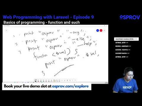 Coding with PHP Laravel EP9 - Basics of Programming - Function