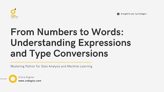 Download the video "Module 1: From Numbers to Words: Understanding Expressions and Type Conversions"