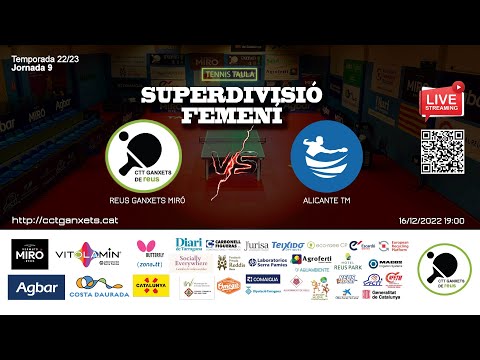 SUPERDIVISIÓ FEMENÍ - REUS GANXETS MIRÓ vs ALICANTE TM