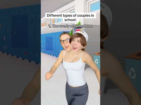 The different types of couples in school pt.2 #comedy #funny #pov #skit
