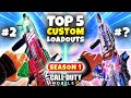 TOP 5 MUST USE Custom Loadouts In Season 1 Battle Royale | COD Mobile | Best Gunsmith Builds For BR