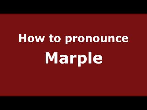 How to pronounce Marple