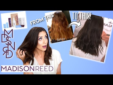 I TRIED MADISON REED HAIR COLOR! DIY home hair dye kit...