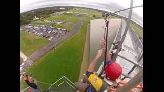 preview picture of video 'Rope Race Zip Wire for Severn Hospice'