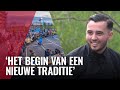 Ruim duizend gasten bij iftar op parkeergarage in Osdorp