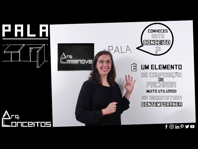 PALA: um elemento de composição de fachada, muito utilizado para enriquecer o desenho do alçado