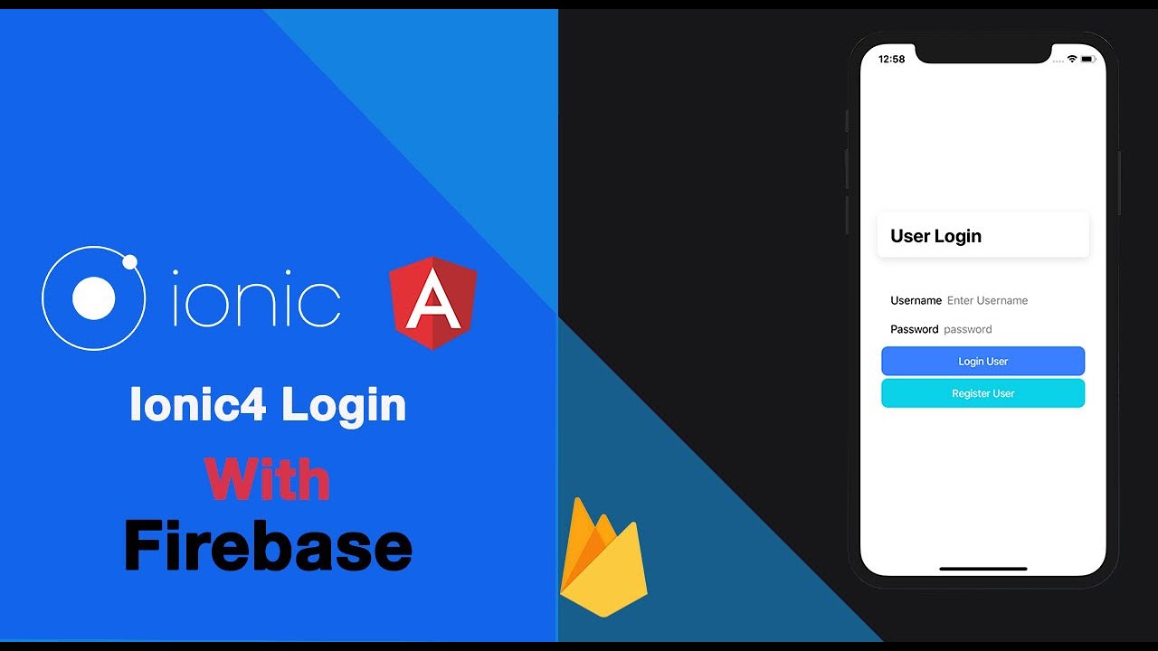 #4 Firebase ionic 4 login (TODAY)