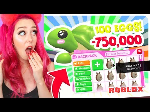Opening 100 Aussie Eggs 35 000 Robux Adopt Me Roblox Egg - trading aussie eggs only in adopt me roblox youtube