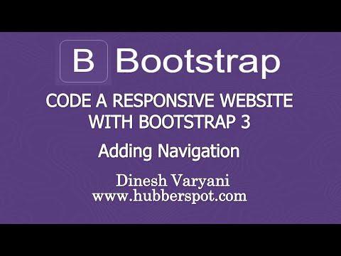 Code a Responsive Website with Bootstrap 3 - #5 Adding Navigation