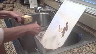 Kitchen Peel Shield and Scrap Caddy