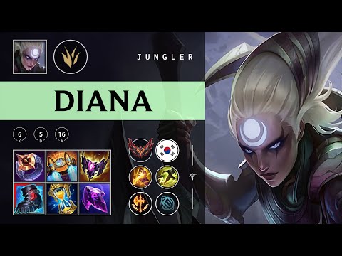 Diana Jungle vs Rek'Sai - KR Grandmaster Patch 25.22