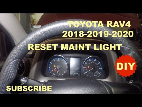 How to reset oil life on 2018 Toyota Rav4