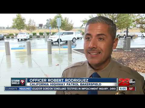 CHP Bakersfield sees upticks in traffic collisions due to rain, gives tips for driving safe