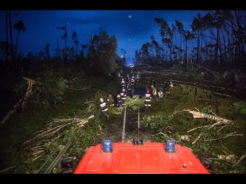 Nawałnica 11.08.2017 r. - KP PSP Chojnice