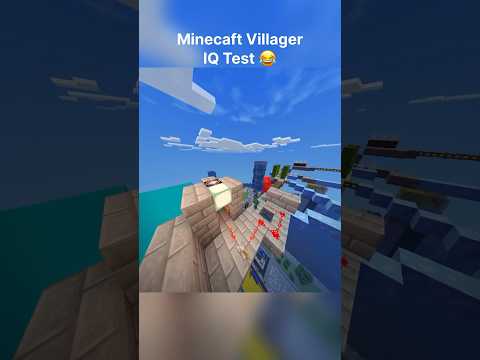 MelonMC - Minecraft Villager IQ Test 💀 #minecraft_pe #minecraft #minecraftshorts