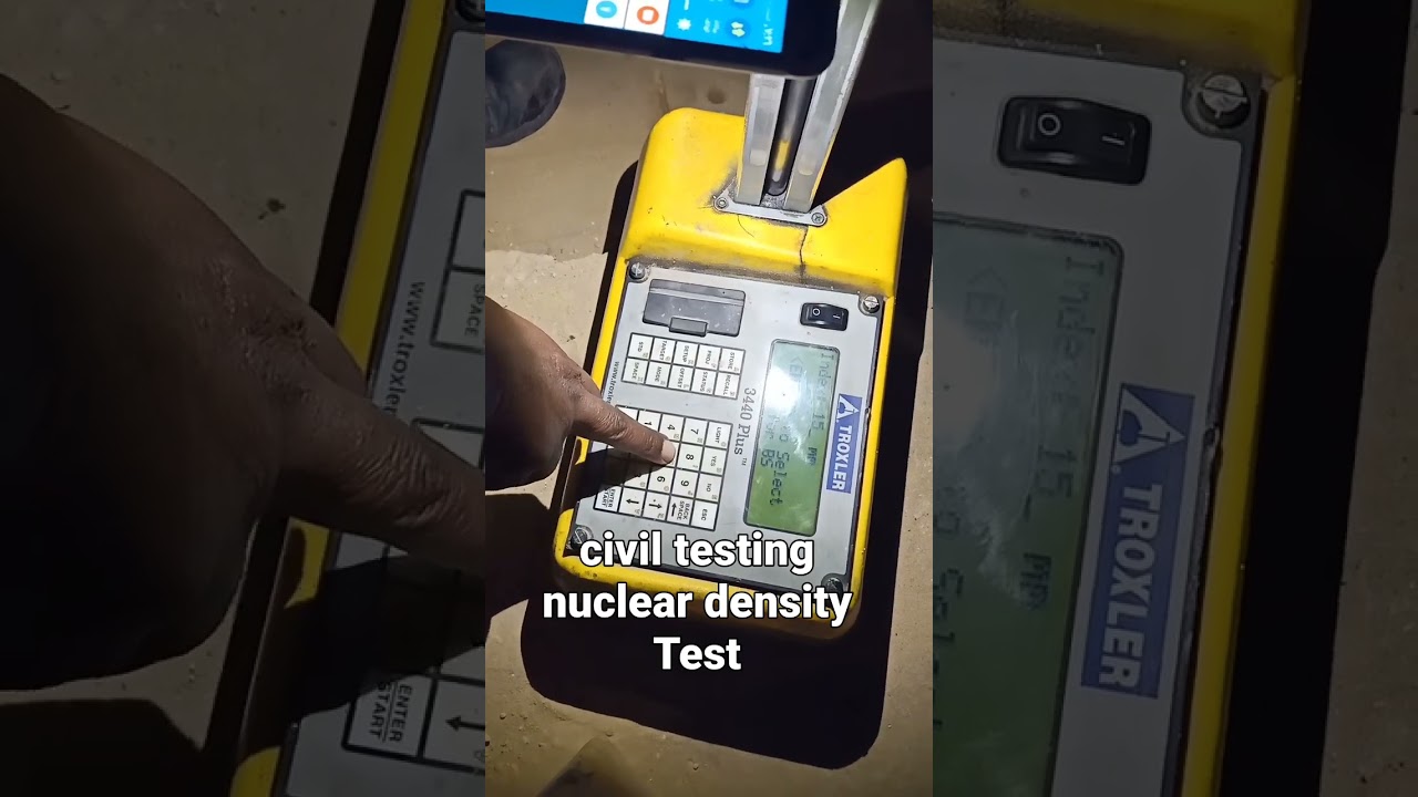Nuclear density testing machine troxler machine for Fdt compaction moisture content