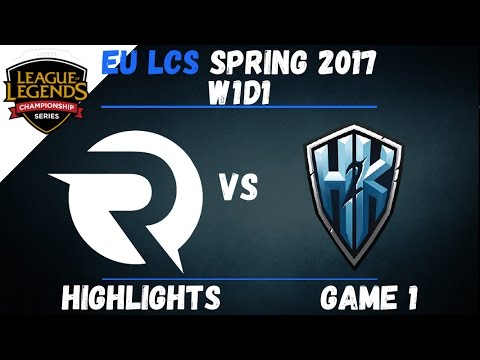 OG vs H2K Highlights Game 1 EU LCS 2017 Spring W1D1 Origen vs H2K
