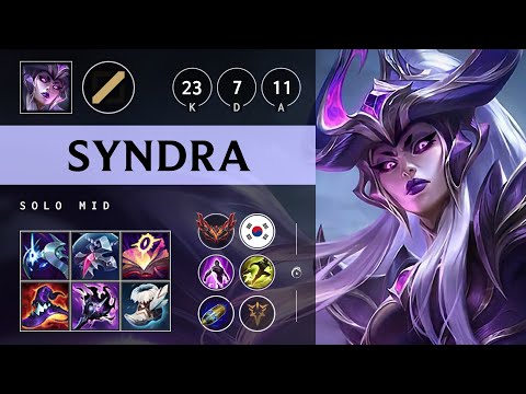 Syndra Mid vs Pantheon - KR Grandmaster Patch 25.08