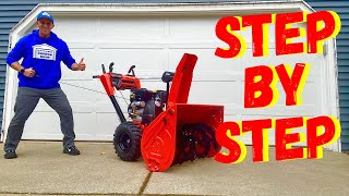 HOW TO START AN ARIENS SNOWBLOWER (Cold Start, Restart & Electric Start)