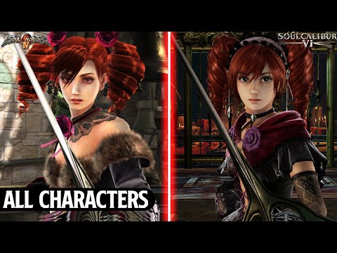 SoulCalibur VI vs SoulCalibur IV - All Characters Comparison + Critical Finish