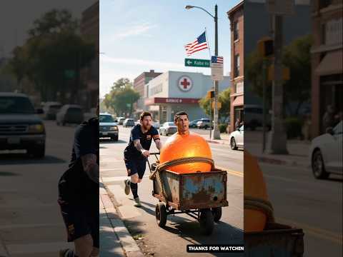 Lionel Messi Saved The Life Of Cristiano Ronaldo 😥 #ai #shorts #ronaldo #messi